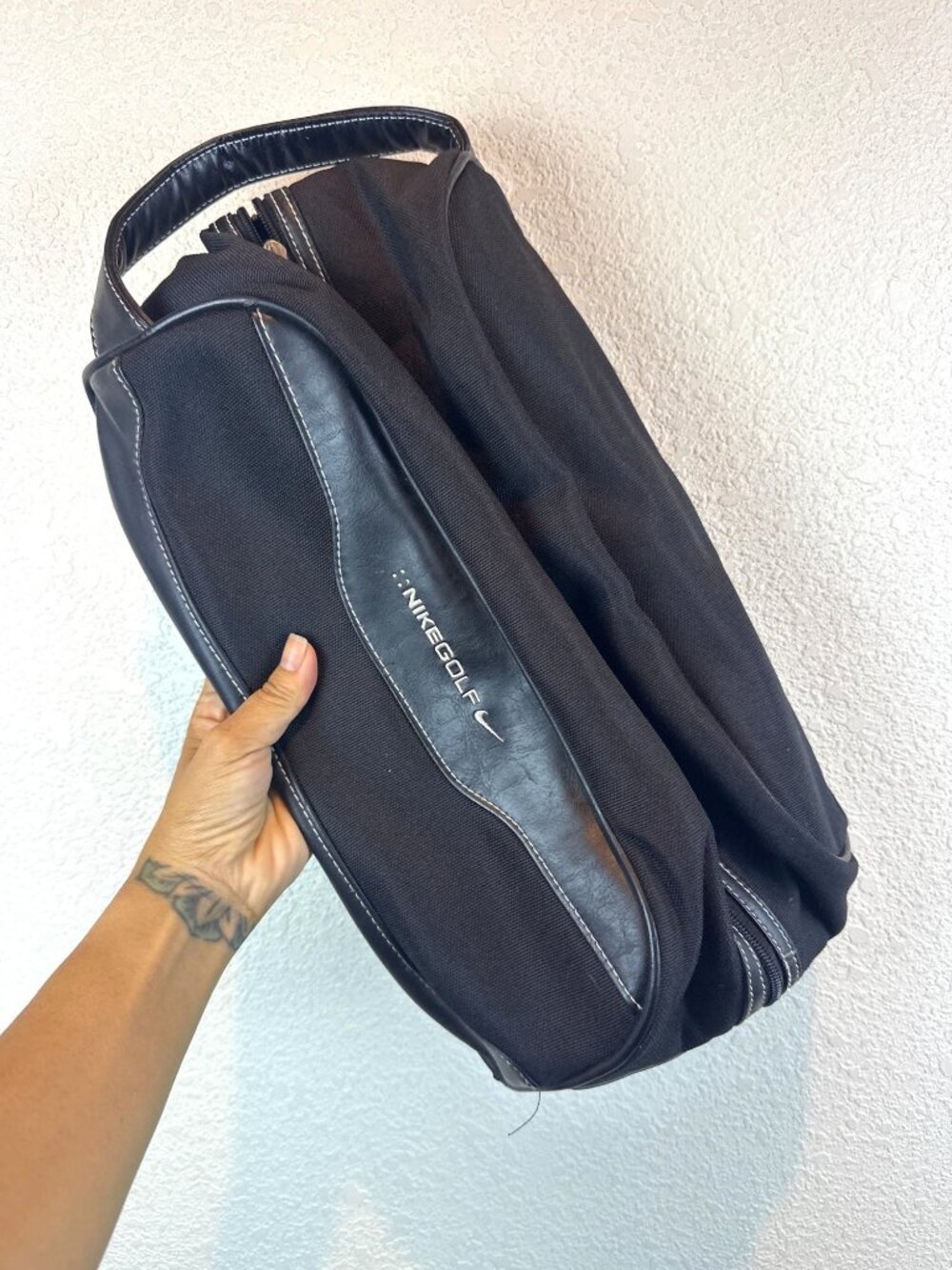 Vintage Nike Golf Black Carry Bag / Shoe Bag